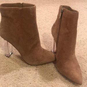 BRAND NEW SUEDE JESSICA SIMPSON PERSPEX HILL BOOTS